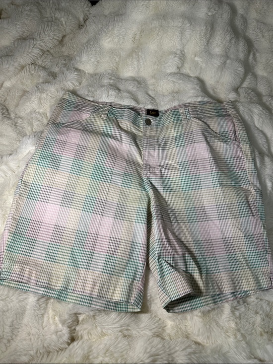 Lee Other - Lee Pastel Plaid Men’s Shorts - Pink, Green & Cream